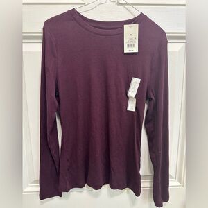 Threshold plum Fitted Long Sleeve T-Shirt